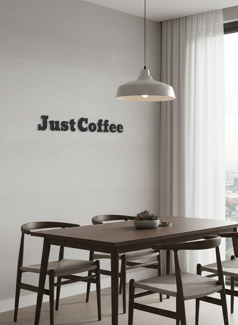 لوحة أكريليك بلاصق خلفي مصممة بالليزر على شكل عبارة إنجليزية عن القهوة - Image 4