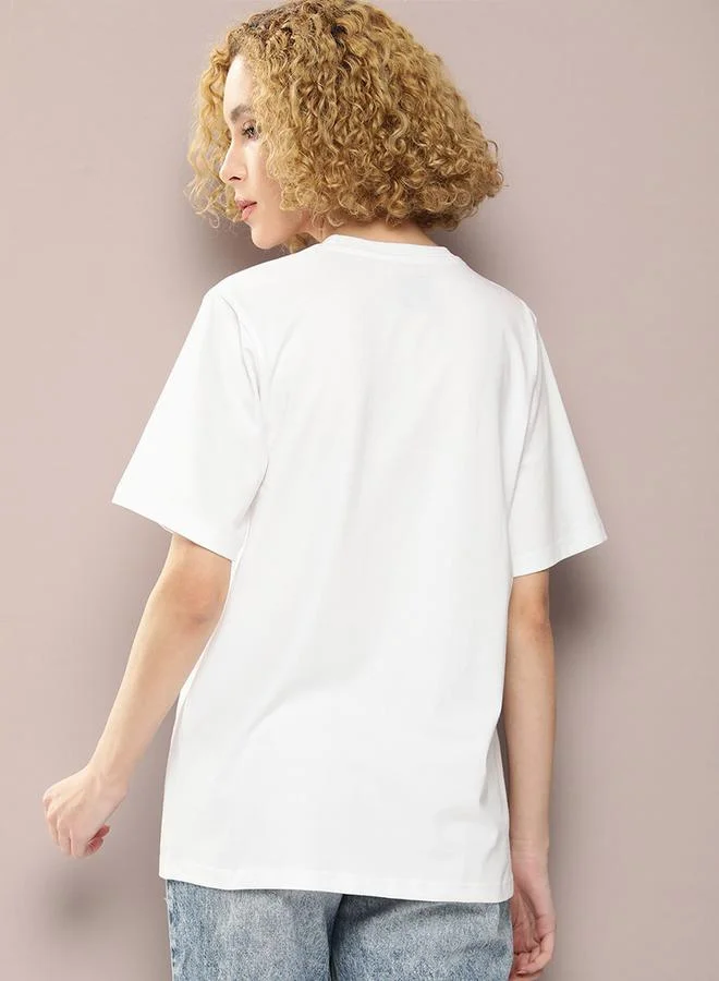 Dillinger Oversized Graphic Print Combed Cotton T-Shirt by Styli