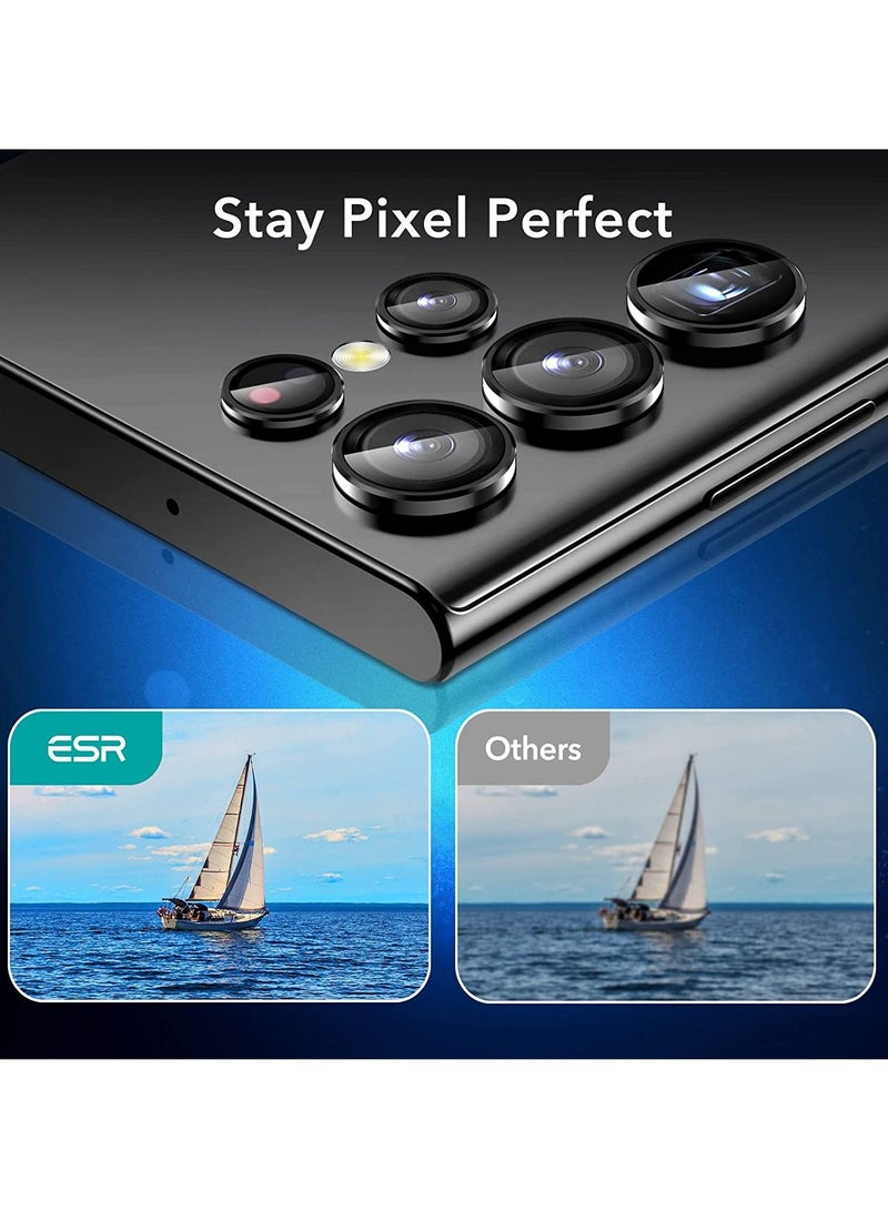 Phone Planet Camera Lens Tempered Glass Protector for Galaxy S22 Ultra, Aviation Aluminum Alloys Protection Cap Scratch Resistant Protector, Compatible with Galaxy S22 Ultra - Image 3