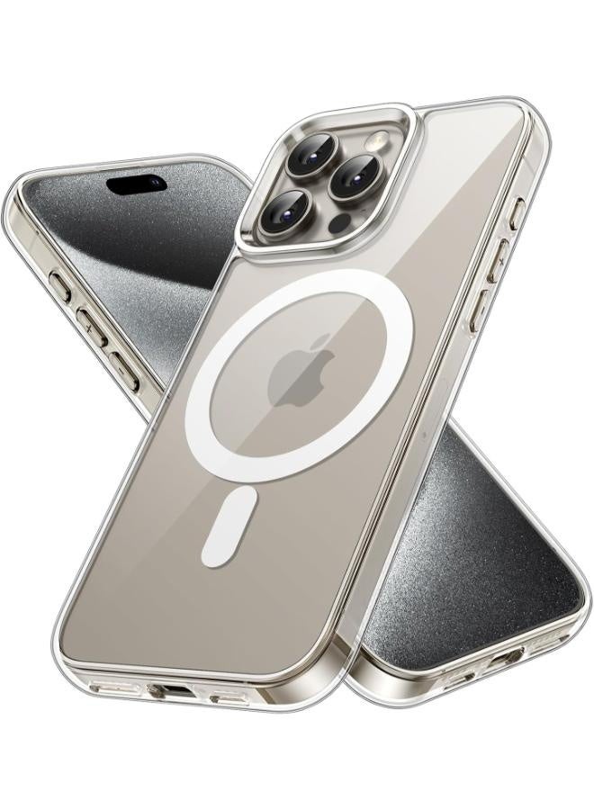 حافظة آيفون 15 برو - ماج سيف مغناطيسي MagSafe حماية من الدرجة العسكرية مقاومة للصدمات, غطاء مضاد للخدش - Image 1