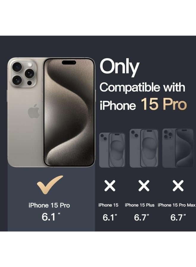 حافظة آيفون 15 برو - ماج سيف مغناطيسي MagSafe حماية من الدرجة العسكرية مقاومة للصدمات, غطاء مضاد للخدش - Image 2