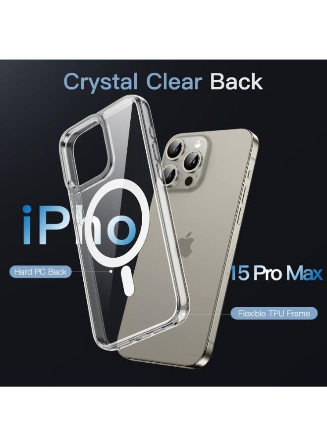 حافظة آيفون 15 برو - ماج سيف مغناطيسي MagSafe حماية من الدرجة العسكرية مقاومة للصدمات, غطاء مضاد للخدش - Image 4