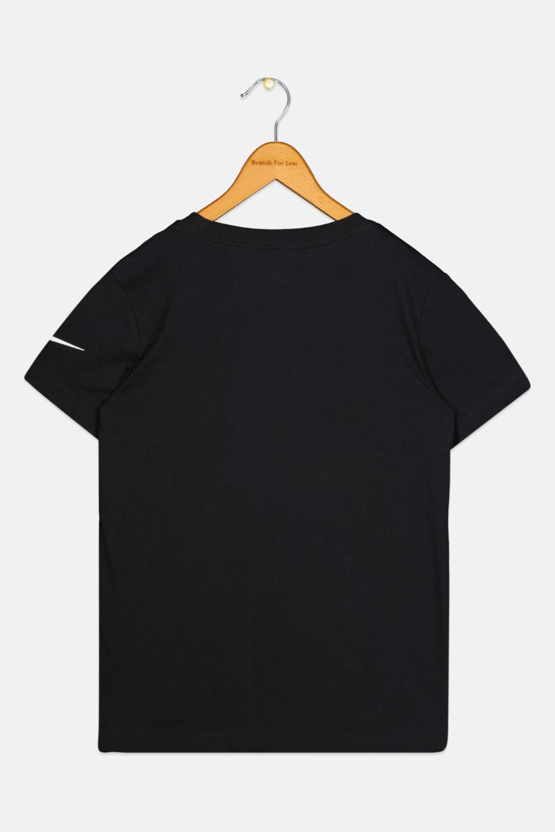 Nike تي شيرت تدريب بأكمام قصيرة من نايك 3 براند بواسطة راسل ويلسون للأطفال الأولاد، أسود - Image 2