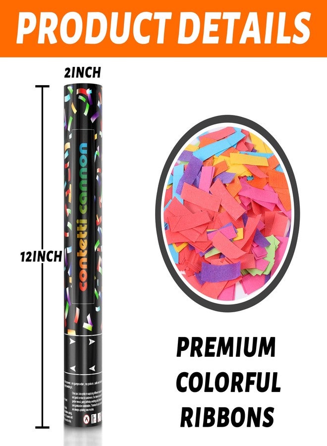 HAPYFMSHI 6 Pack Biodegradable Confetti Cannon Poppers, Confetti Shooter, Party Popper for Celebration, Birthday, Graduation, New Year's Eve Party - Image 4