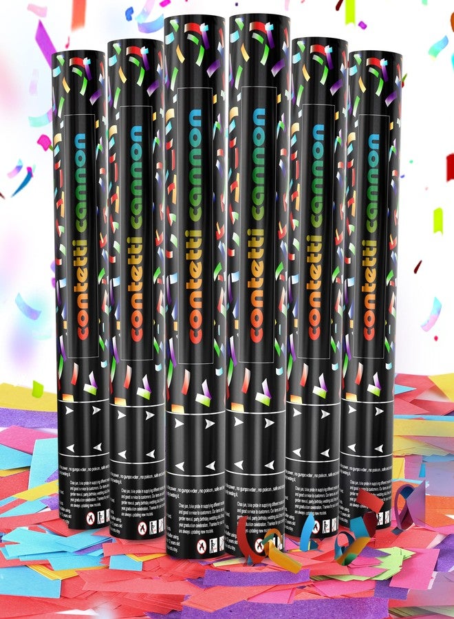HAPYFMSHI 6 Pack Biodegradable Confetti Cannon Poppers, Confetti Shooter, Party Popper for Celebration, Birthday, Graduation, New Year's Eve Party - Image 1