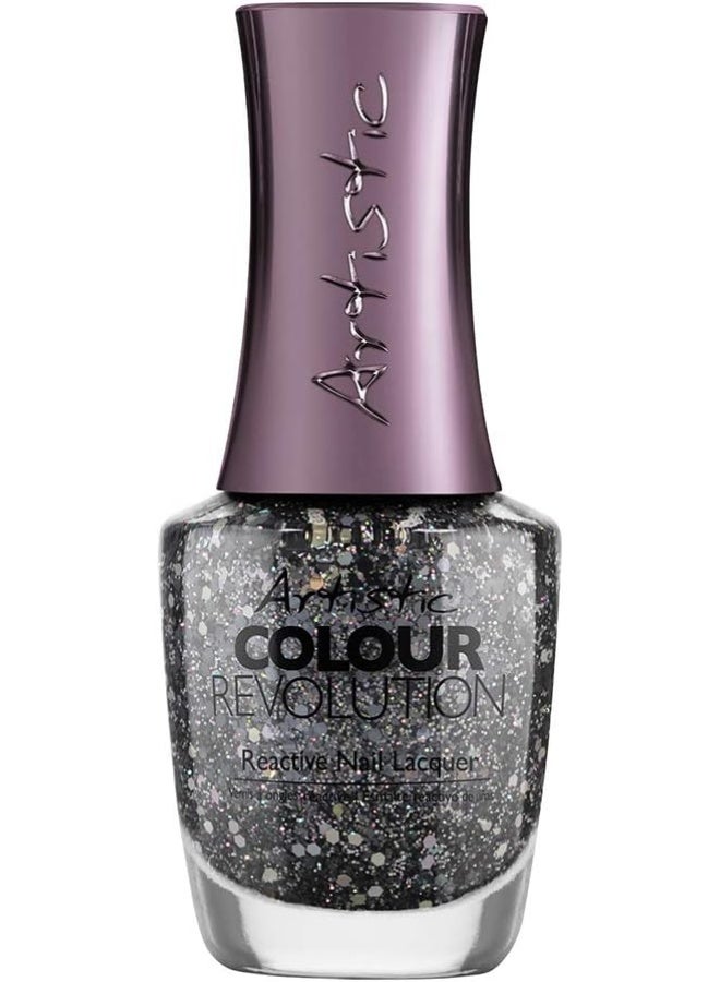 ARTISTIC أسرار طلاء الأظافر بتصميم الأظافر | لمعة سوداء | 15 مل - Image 1