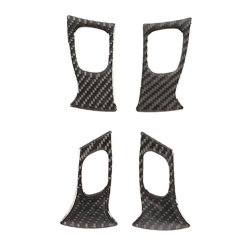 Central Control Button Frame Cover Trim Compatible with Hummer H2 20032007Central Control Cover Stickers Cover Decals Interior Accessories 4PCS Carbon Fiber