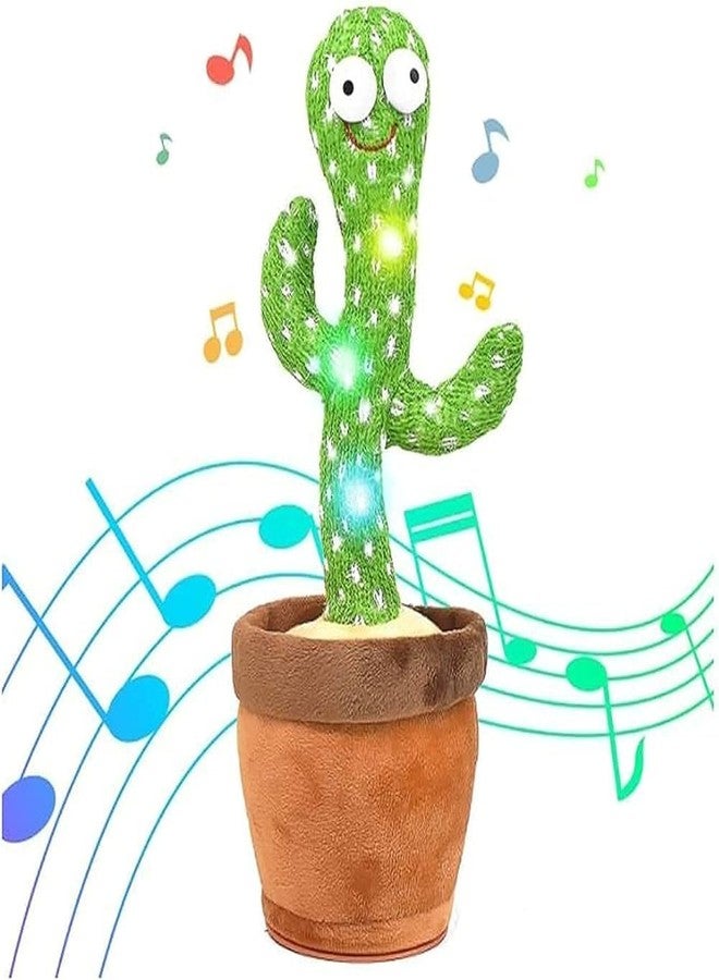 TIZOQ Cactus Toys for Kids,Cactus Toys Can Sing,Repeats Your Voice What,Recording,Dancing & Play Happy Birthday Song and Other 120 Songs. Easy to Charge by USB. - Image 1