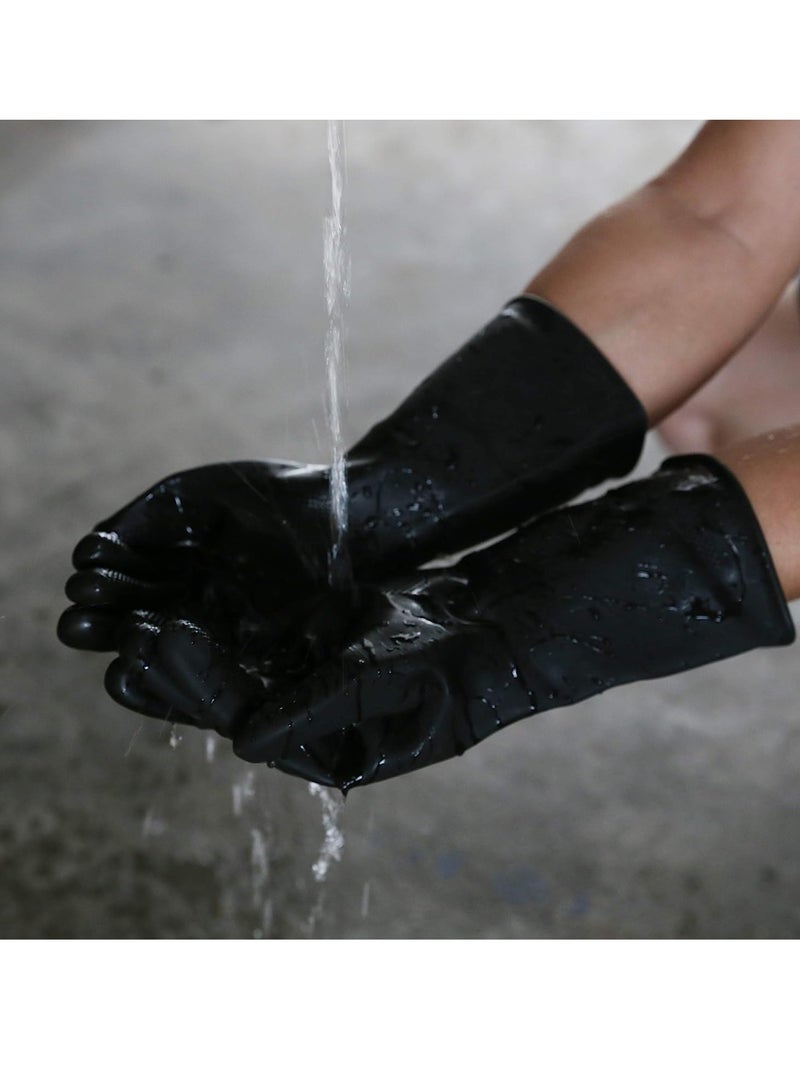 5 Pack Of Chemical Protective Nitrile Rubber Gloves - Diesel Anti-Skid, Kerosene, Industrial Oil-Proof, Anti-Corrosion, Acid Resistance Latex Gloves - Image 5