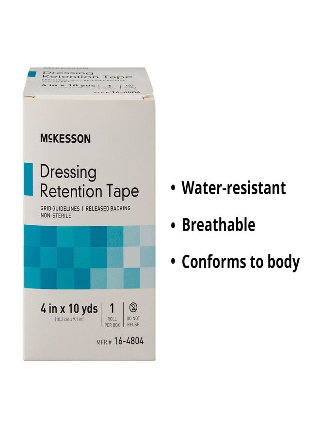 McKesson Dressing Retention Tape, Non-Sterile, Grid Guidelines, 4 in x 10 yd, 1 Roll - Image 3