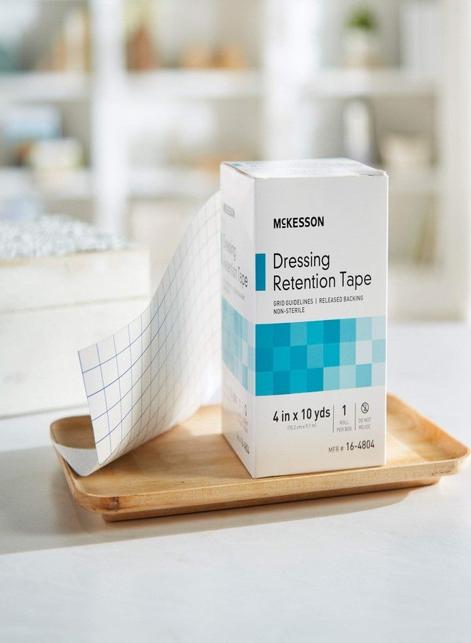 McKesson Dressing Retention Tape, Non-Sterile, Grid Guidelines, 4 in x 10 yd, 1 Roll - Image 5