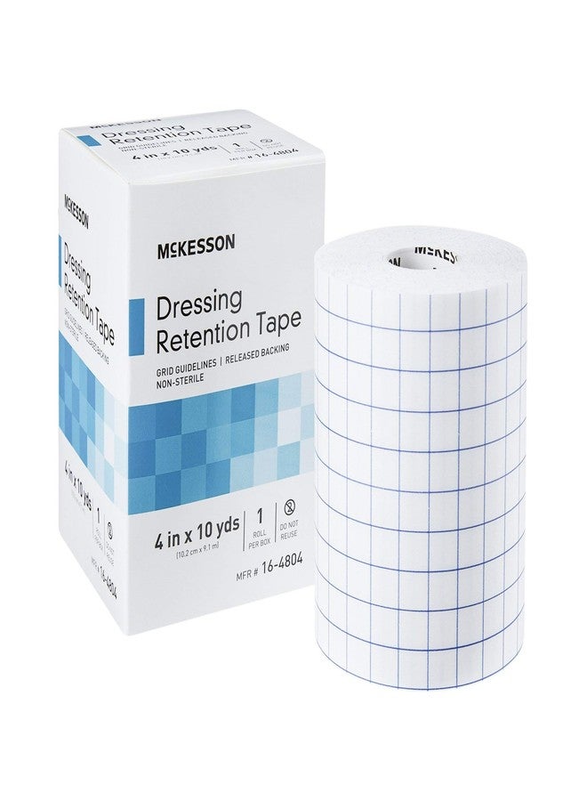 McKesson Dressing Retention Tape, Non-Sterile, Grid Guidelines, 4 in x 10 yd, 1 Roll - Image 1