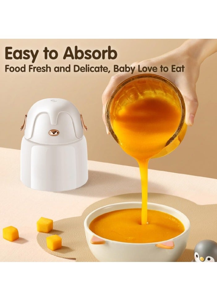 Baby Food Maker, Portable Baby Food Processor, Efficient Food Blender For Baby Food, Food Puree Maker For Vegetable Fruit Baby Food, (1pc, 316 Steel Blades, 8 Leaf Single Cup Single Blades)  - Image 3