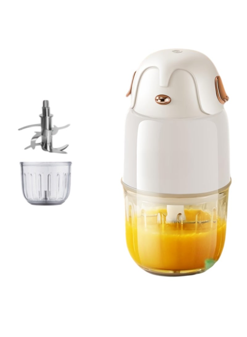 Baby Food Maker, Portable Baby Food Processor, Efficient Food Blender For Baby Food, Food Puree Maker For Vegetable Fruit Baby Food, (1pc, 316 Steel Blades, 8 Leaf Single Cup Single Blades)  - Image 1