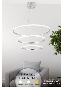 3 Color Modern Silver Plated Kitchen Living Room Chandelier - LED Chandelier - pzsku/Z7B4C6ADEFAB68441C369Z/45/_/1734718087/517bc02a-d442-4ada-bc4f-15628792f091