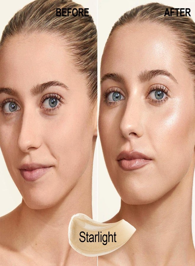 إف في قلم إضاءة سائل من إف في، خفيف الوزن، قابل للتطبيق المتدرج، بلمسة نهائية لامعة، متعدد الاستخدامات، قلم إضاءة للوجه لبشرة متألقة، نباتي ولم يُختبر على الحيوانات، 01 ستارلايت - Image 2