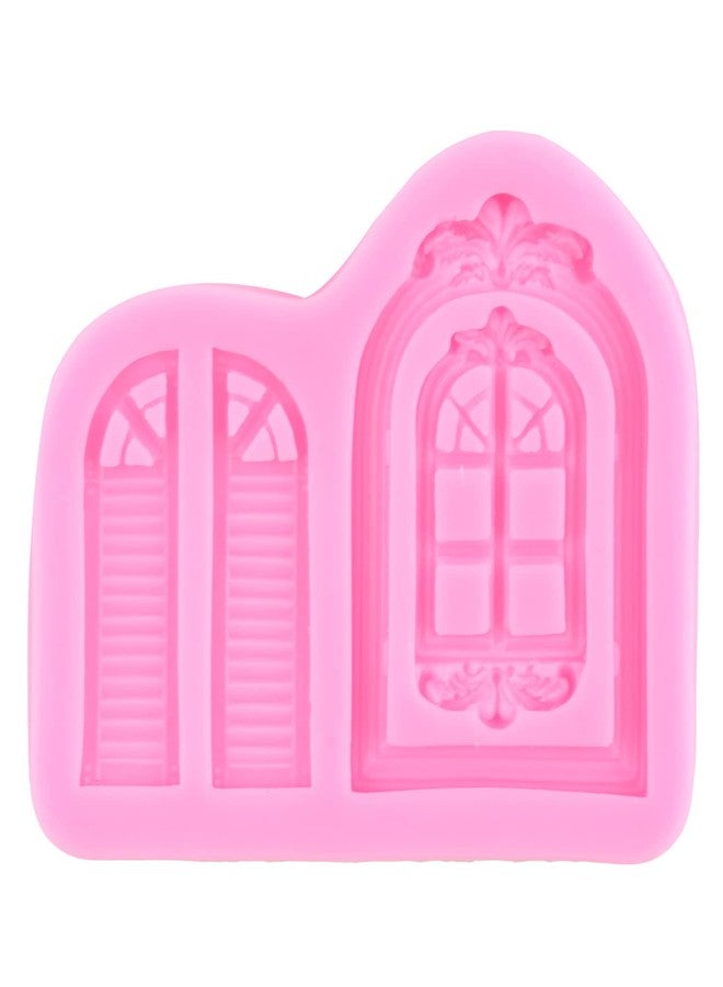RFGHAC Window Frame Silicone Mold Door Fondant Molds For Cake Decorating Cupcake Topper Gum Paste Candy Polymer Clay Set Of 4 - Image 5
