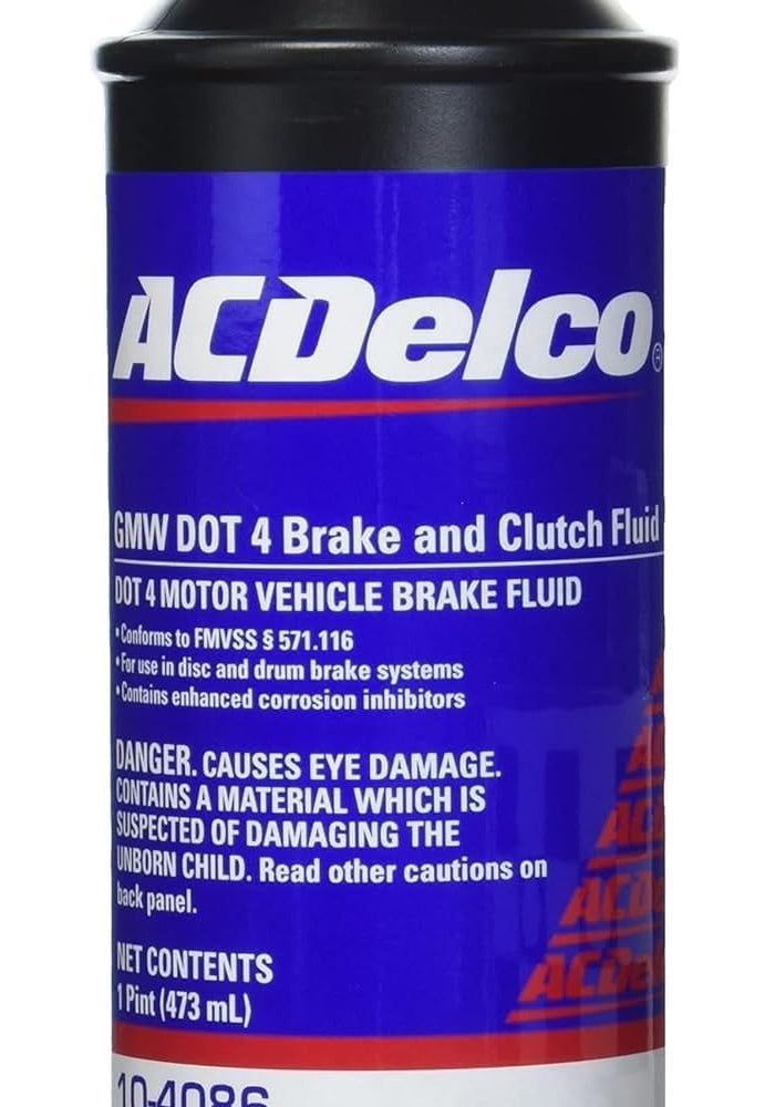 ACDelco DOT 4 Hydraulic Brake and Clutch Fluid - 16 oz - Image 1