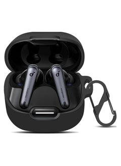 Generic Compatible with Anker Soundcore Liberty 4 NC Case Cover, Soft Silicone Shockproof Protective Case Skin for Soundcore Liberty 4 NC Wireless Earbuds (Black)  - Image 1