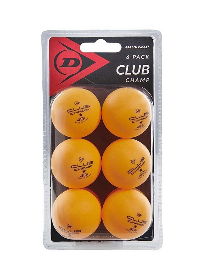 DUNLOP - Tt Bl 40 Club Champ Org 6 Ball - Image 1