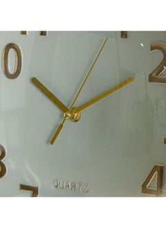 DANUBE HOME Danube Home Cambridge Mint Color Analog Wall Clock Stylish And Modern Decorative Timepiece For Home Office Living Room Bedroom Kitchen Silent Non-Ticking Easy-To-Read Design 30X30X4.5Cm  - Image 2