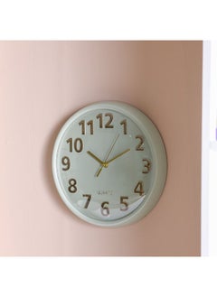 DANUBE HOME Danube Home Cambridge Mint Color Analog Wall Clock Stylish And Modern Decorative Timepiece For Home Office Living Room Bedroom Kitchen Silent Non-Ticking Easy-To-Read Design 30X30X4.5Cm  - Image 1