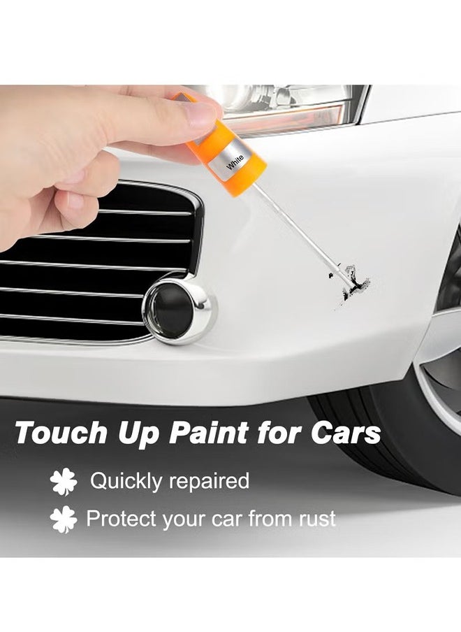 HY - 4 Pcs White Touch Up Paint Pen for Cars, Car Paint Scratch Repair, Two-In-One Car Touch Up Paint Fill Paint Pen, Quick & Easy Solution for Deep and Minor Scratches - Image 1