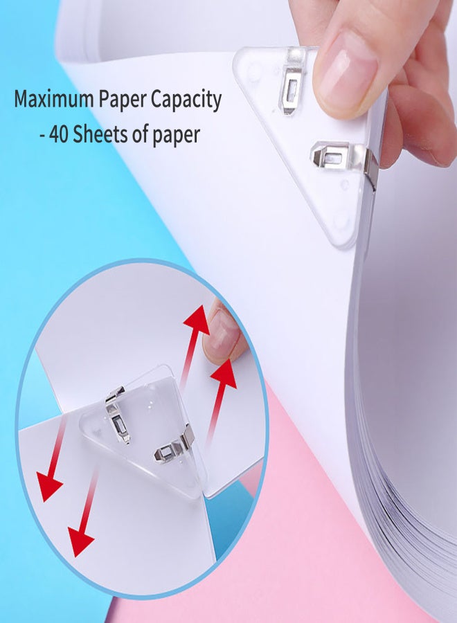 KW-trio Paper Clamp Binder Clips Colored Multifunction Easel Binder Desktop Office Organizer for Photo File Students School Office Home Supply 5pcs/Box - Image 4