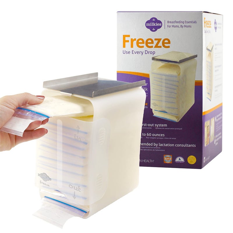 ميلكيز Fairhaven Health  Freeze Organizer for Breast Milk Storage Bags Freezer | Breastmilk Storage Container Storing System for Freezing Breastmilk | Use with Standard Milk Bags - Image 1