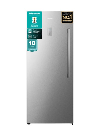 Hisense 509L Gross/385L Net Capacity Single Door Fridge Total No frost with external handle having LED Touch Control FV3N509NAI Silver