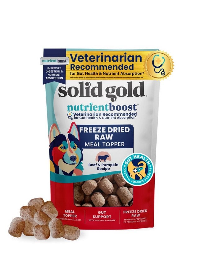Solid Gold Freeze Dried Dog Food - Made with Real Beef, Pumpkin, and Superfoods - Freeze Dried Raw Dog Food to Serve as a Meal, Food Topper, or Dog Treat - 1.5 OZ - Image 1