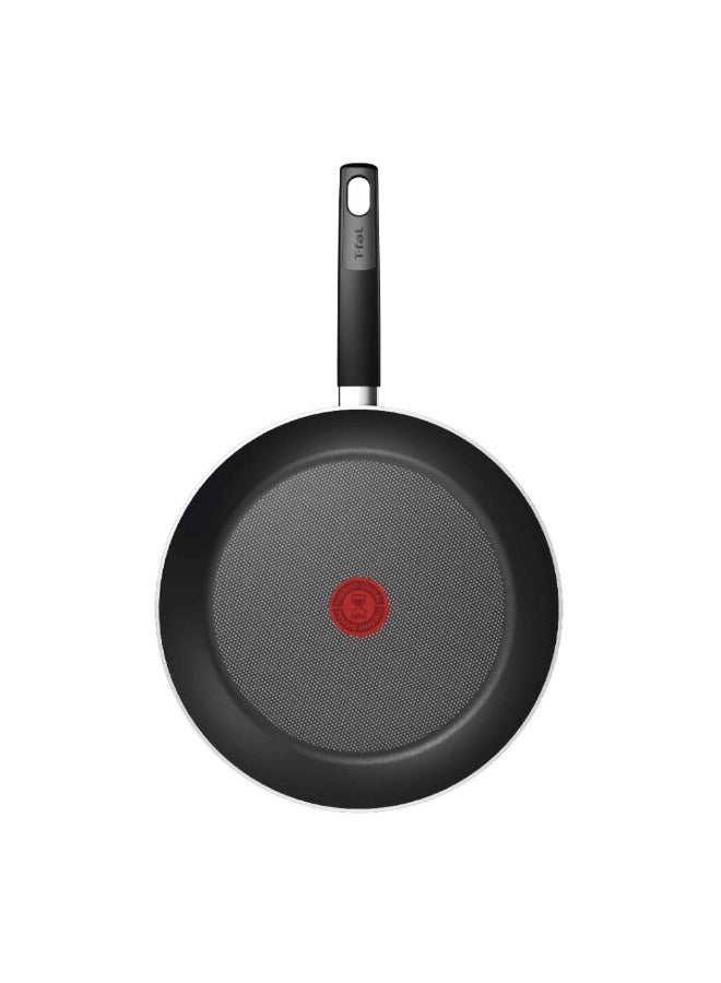 T-Fal Essential Titanium frypan 30 cm Easy-Cleaning Non-Stick Coating, Thermo-Signal™ Heat Indicator, Diffusion Base, Healthy and Safe Cookware, Made in France, B7000782 - Image 2