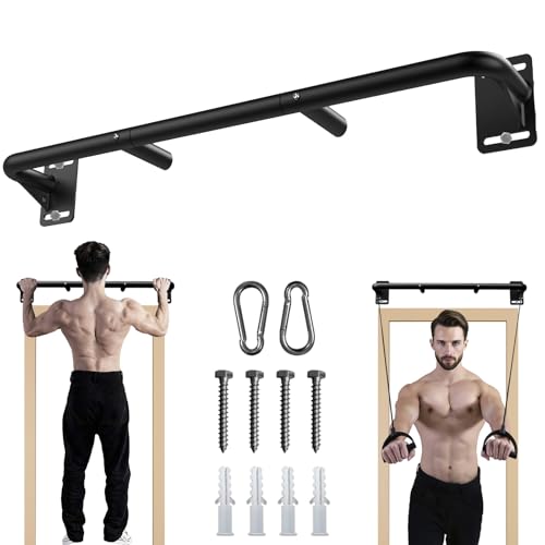 Fitarc Heavy Duty Wall Mount Pull Up Bar Joist Mount Chin Up Bar for Doorway Steel Construction Home Gym Workout Equipment - Image 1