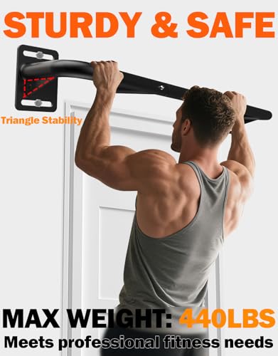 Fitarc Heavy Duty Wall Mount Pull Up Bar Joist Mount Chin Up Bar for Doorway Steel Construction Home Gym Workout Equipment - Image 3