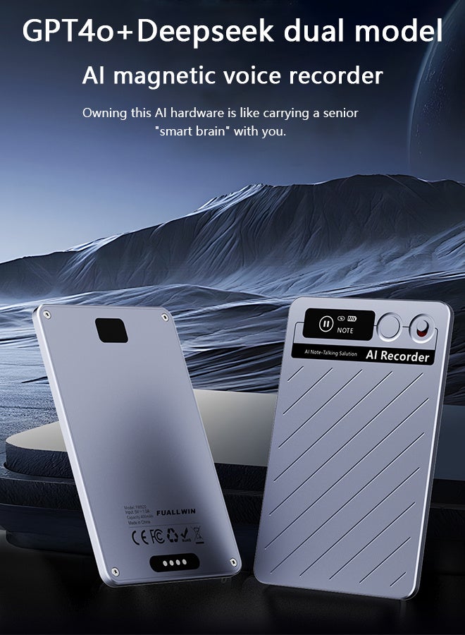 AL RAID AI Voice Recorder, App Control, Transcribe & Summarize Empowered by Chat GPT, Support 118 Languages, 64GB, Audio Recorder for Calls, Meetings, Interviews - Image 2