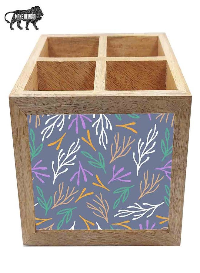 Nutcase Wooden Cutlery Stand Holder Silverware Caddy Spoons Forks Knives Organizer for Dining Table & Kitchen -Made in India-Spoons NOT Included - Beautiful Twigs - Image 5