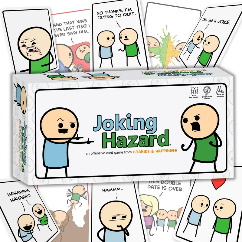 Joking Hazard by Cyanide Happiness 360 Funny Inappropriate Comic Cards Hilarious Party Games Includes AddYourOwnWords Cards Main Card Game - Image 2