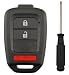 AYGUCEKE Cutting Not Required Replacement Key Fob Cover Case fit for Honda Civic Accord Crosstour CRV HRV Key Fob Shell 3 Button - Image 2
