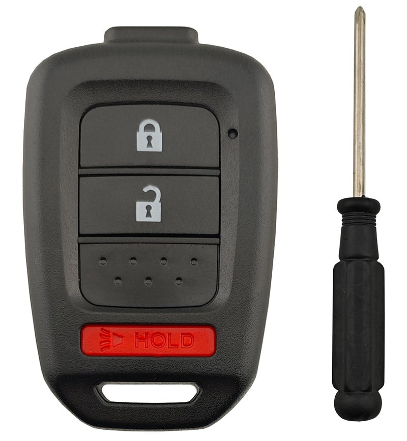 AYGUCEKE Cutting Not Required Replacement Key Fob Cover Case fit for Honda Civic Accord Crosstour CRV HRV Key Fob Shell 3 Button - Image 3