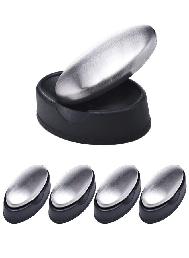 Mihey 5 Packs Stainless Steel Soap Bar, Magic Metal Odor Remover Rub Away Fish Garlic Onion Smell from Hand - Image 1