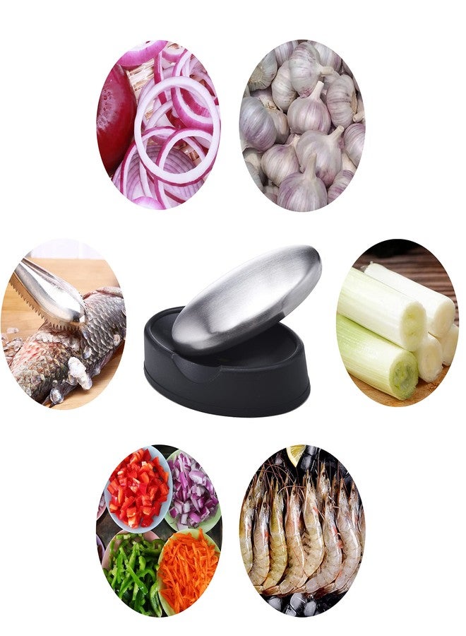Mihey 5 Packs Stainless Steel Soap Bar, Magic Metal Odor Remover Rub Away Fish Garlic Onion Smell from Hand - Image 5