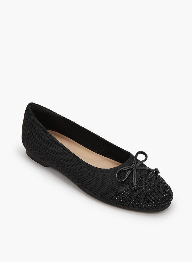 لو كونفورت Women Embellished Bow Accent Ballerina Shoes