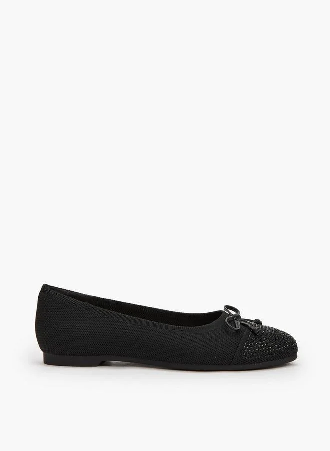 Le Confort Women Embellished Bow Accent Ballerina Shoes