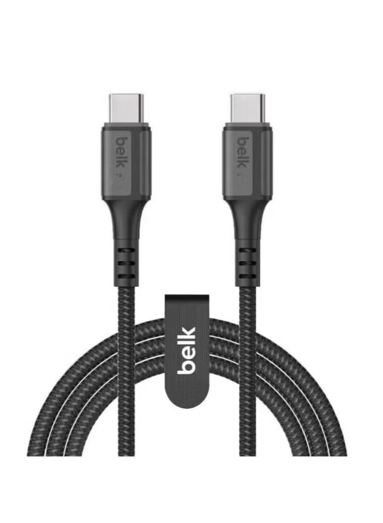 Belk USB Type C to USB Type C Fast Charging Cable, 60W 120 cm , Black - Image 2