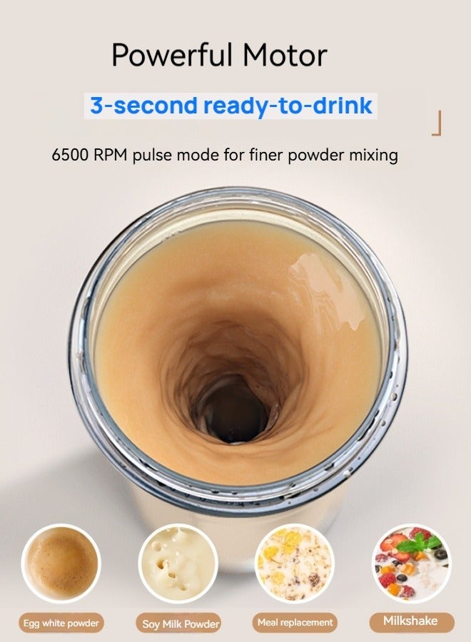 معادلة زجاجة شيكر ماء مطارة ماء كهربائية عالية الجودة لخلط البروتين (مادة تريتان - خالية من بيفا) - 25 أونصة كوب مُخلط محمول بالدوامة/مُشحنة عبر USB لعصائر البروتين - مناسبة للرياضة والتدريب البدني/الجيم هدية عيد ميلاد للرجال والنساء والآباء والأمهات. (أسود) - Image 2