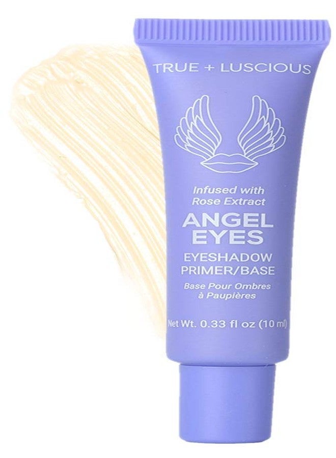ترو+لوستشيوس برايمر ظلال العيون Angel Eyes من True + Luscious - تركيبة نظيفة مع مستخلصات الورد - برايمر عيون نباتي، خالٍ من البارابين، ولم يتم اختباره على الحيوانات - مثالي للجفون الدهنية ويمنع التكتل - 0.33 أونصة (اللون: فاتح) - Image 1