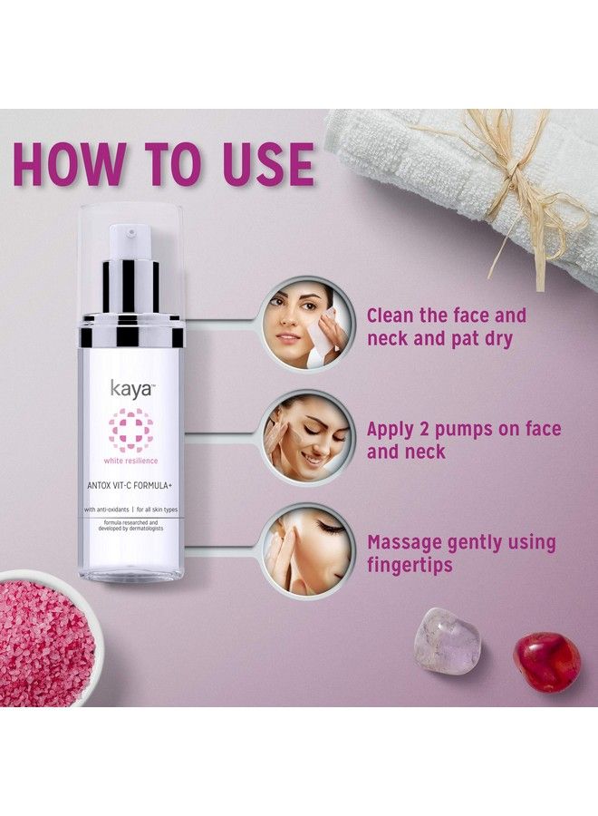 Kaya Clinic Kaya Antox Vitc Formula; Vitamin C Face Serum With Antioxidants; Anti Ageing Serum; For Brighter Skin; All Skin Types; 30Ml - Image 4