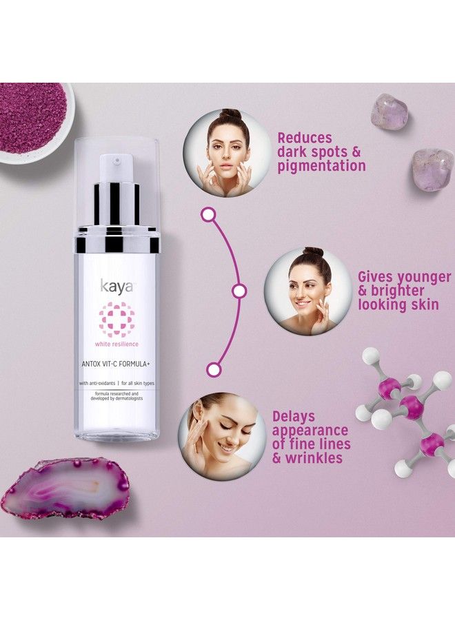 Kaya Clinic Kaya Antox Vitc Formula; Vitamin C Face Serum With Antioxidants; Anti Ageing Serum; For Brighter Skin; All Skin Types; 30Ml - Image 5