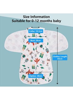 Bebiland Baby Swaddle Wrap with Zipper and Adjustable Wings 100% Breathable Cotton Sleep Sack for 0-12 Months Newborn Baby  - Image 2