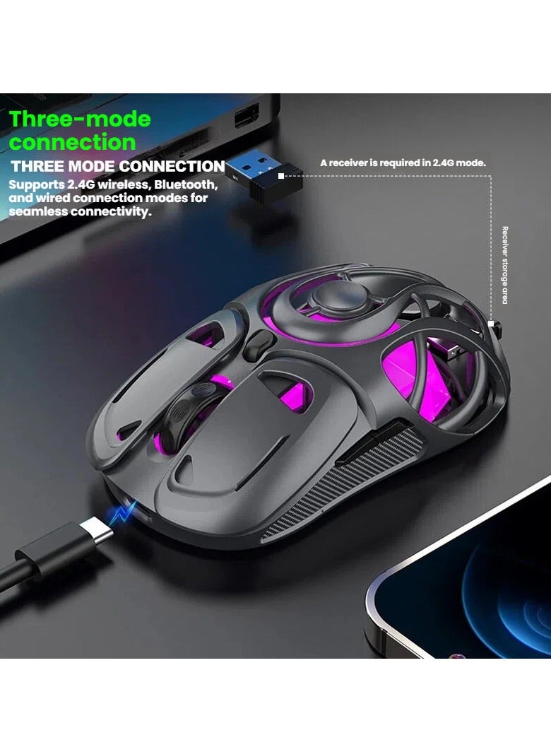 Wireless Bluetooth Mouse Hollowed-out lightweight design Ideal for office and gaming Laptop gaming mouse - Image 3